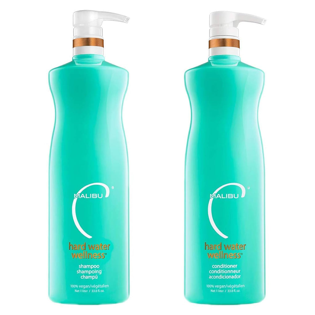 Malib Har Wate Wellnes Shampo an Conditione Du Hydratin Hai Car fo Shin Manageabilit Protect fro Waterborn Element Tha Caus Dry Damage Hai (33.8oz)