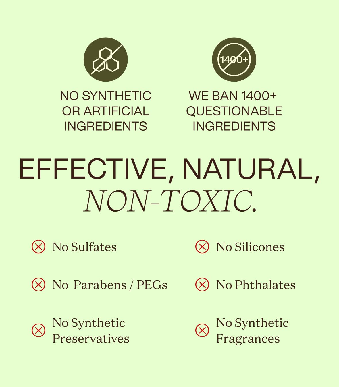 Ingreendients Natural Shampoo With Organic Ingredients - Sulfate Free, Color Safe, Non Toxic With Tea Tree Oil Apple Cider Vinegar, Vegan, Gluten Free, pH Balanced