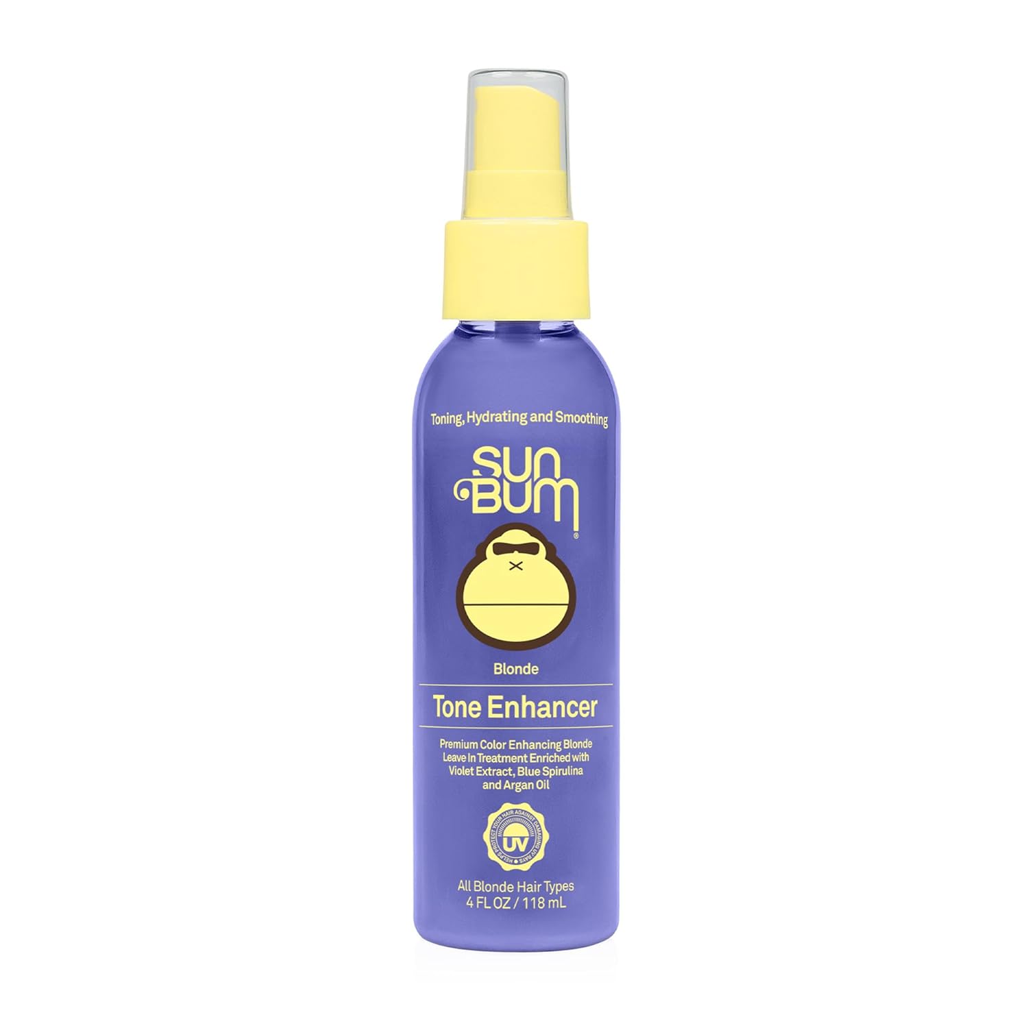 Sun Bum Blonde Tone Enhancer - Paraben, Gluten and Cruelty Free Purple Leave In Treatment for Blondes (2 Pack)