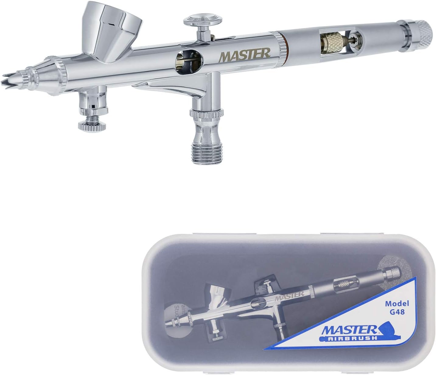 Maste Airbrus Hig Precisio G4 Dual-Actio Gravit Fee Airbrush 0. m Tip Smal 1/1 o Cup Ai Control