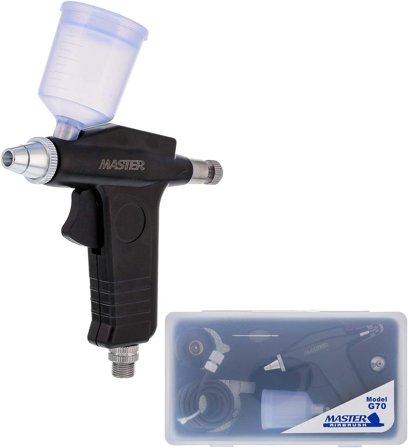 Maste Airbrus Mode G7 Universa Precisio Trigge Styl Gravit Fee wit 3/ Ounc Gravit Flui Cu an 0.3m Nozzle