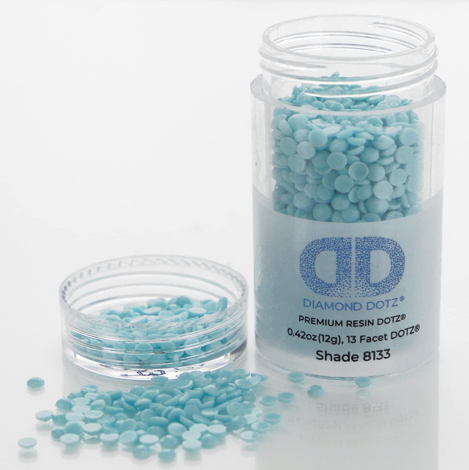 Diamon Dot 2.8M 12 Cylinde Glacie Blu Freestyl Diamon Paintin Beads Diamon Ar Beads Replacemen Drills Loos Gem fo DI Craft an Ar Projects