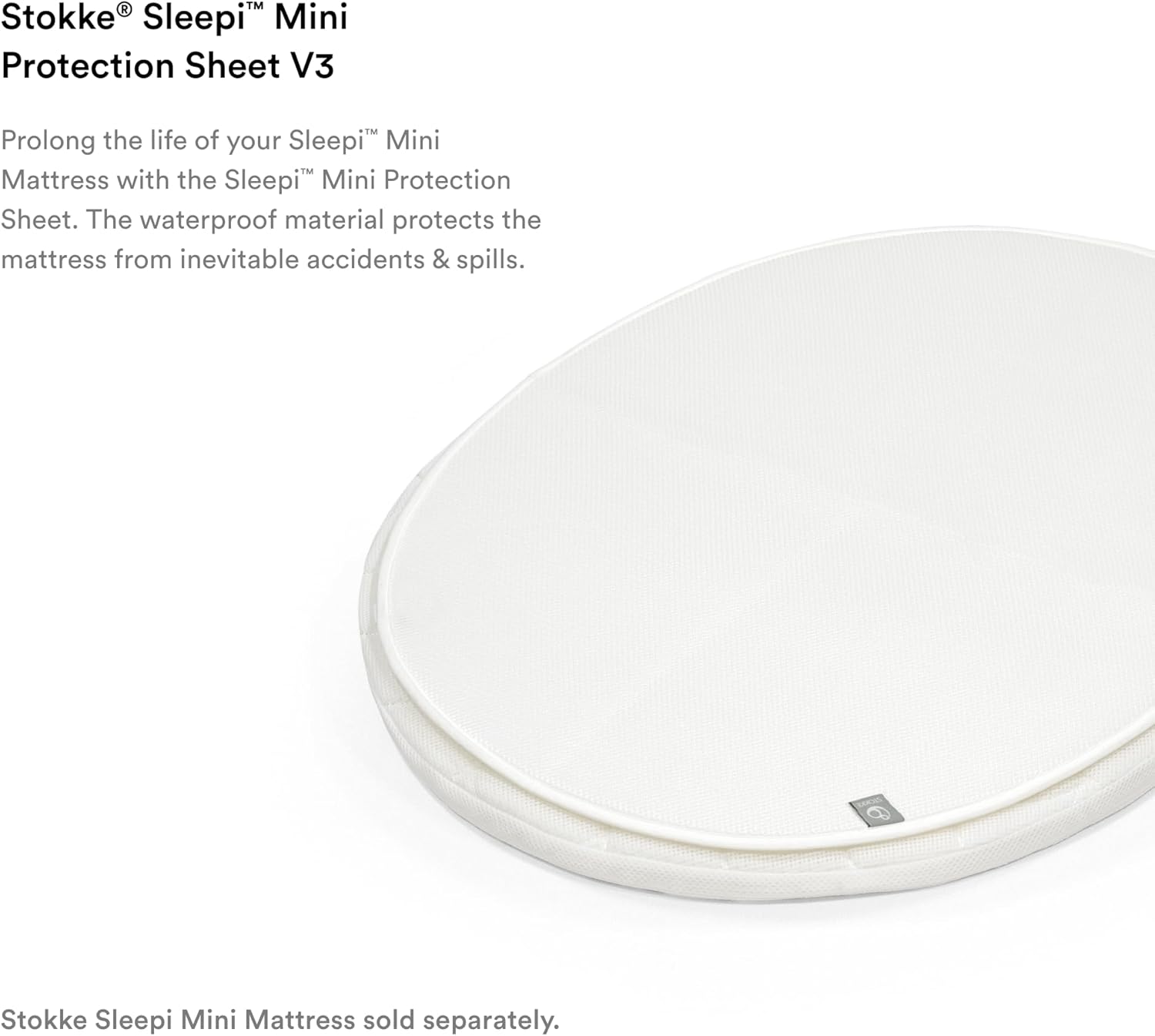 Stokk Sleep Min Protectio Shee V3 Whit Compatibl wit Sleep Min Mattres V Protect Agains Accident Spill Machin Washable