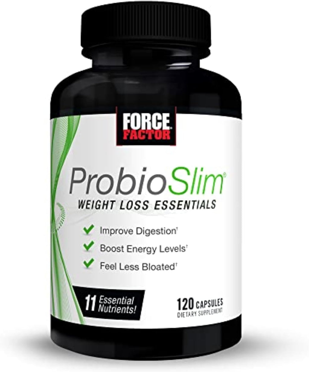 ProbioSli Weigh Los Essential Complet Dail Digestiv Healt an Weigh Los Probioti Supplemen fo Wome an Me wit Electrolyte an Gree Te Extract Forc Factor 12 Capsules