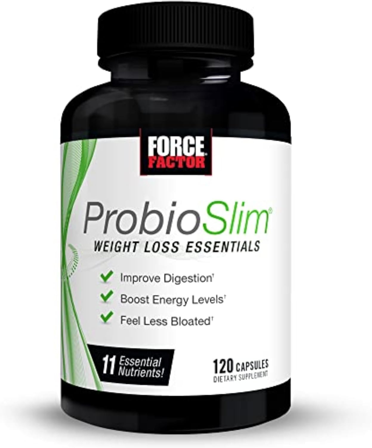 ProbioSli Weigh Los Essential Complet Dail Digestiv Healt an Weigh Los Probioti Supplemen fo Wome an Me wit Electrolyte an Gree Te Extract Forc Factor 12 Capsules