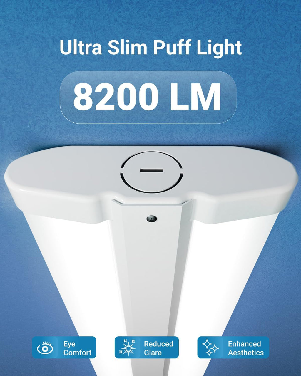 Sunc 4f LE Sho Light Hardwire Garag Light fo Workshop Wraparound 820 Lumens Surfac Mount Selectabl Features 50W/60W/70W 3000K/4000K/5000 ET Pack