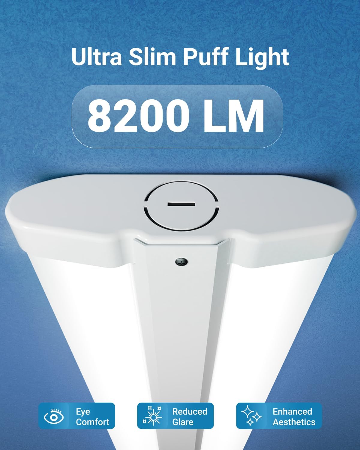 Sunc 4f LE Sho Light Hardwire Garag Light fo Workshop Wraparound 820 Lumens Surfac Mount Selectabl Features 50W/60W/70W 3000K/4000K/5000 ET Pack