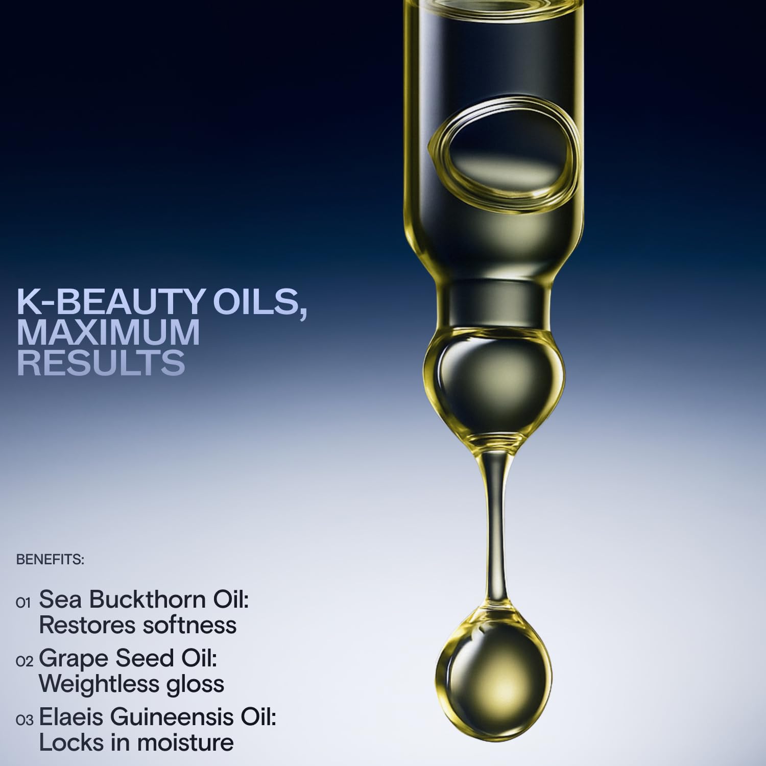 Korea Dee Hydratin Hai Oi fo Dr Damage Frizz Hai 100m 3. f o (Larg Size Lightweigh Nourishin Oi fo Friz Control Shine Spli End Repair Hea Protectant Al Types