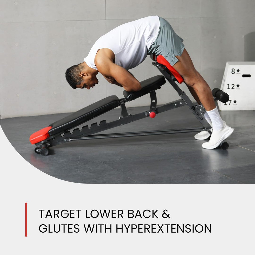 Fine For Multi-Functiona FI Weigh Benc fo Ful All-in-On Bod Workou Hype Bac Extension Roma Chair Adjustabl A Si u Bench Inclin Declin Bench Fla Bench