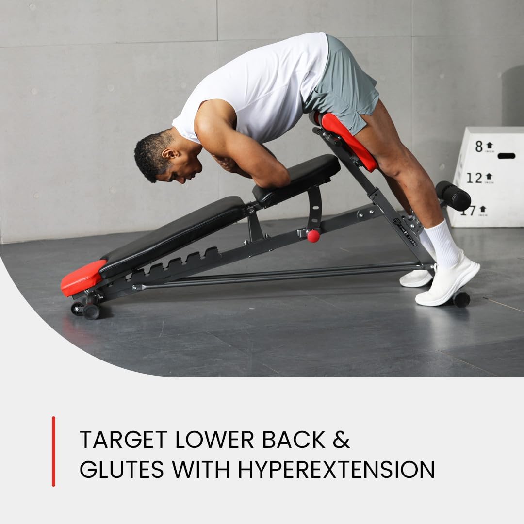 Fine For Multi-Functiona FI Weigh Benc fo Ful All-in-On Bod Workou Hype Bac Extension Roma Chair Adjustabl A Si u Bench Inclin Declin Bench Fla Bench