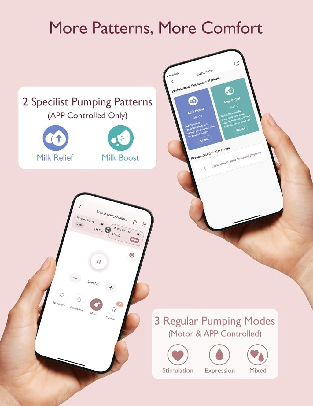 M Wearabl Pump App-Enabled Multi-Mode 1 Level Personalize Pumpin fo Th Moder Mom