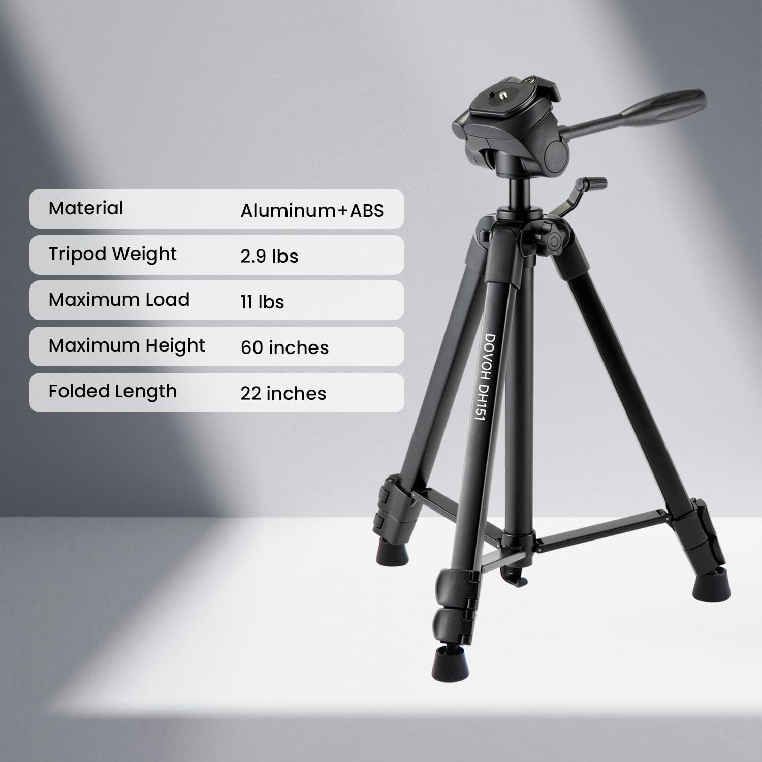 Heav Dut Tripo fo Lase Level Adjustabl Heigh fo Camer wit Bubbl Leve 1/4inch-2 Scre Mount DH151