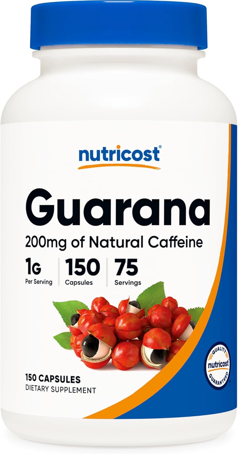 Nutricos Guaran 1000m Serving 15 Vegetaria Capsule Natura Herba Brazilia Caffein Energize Supplement