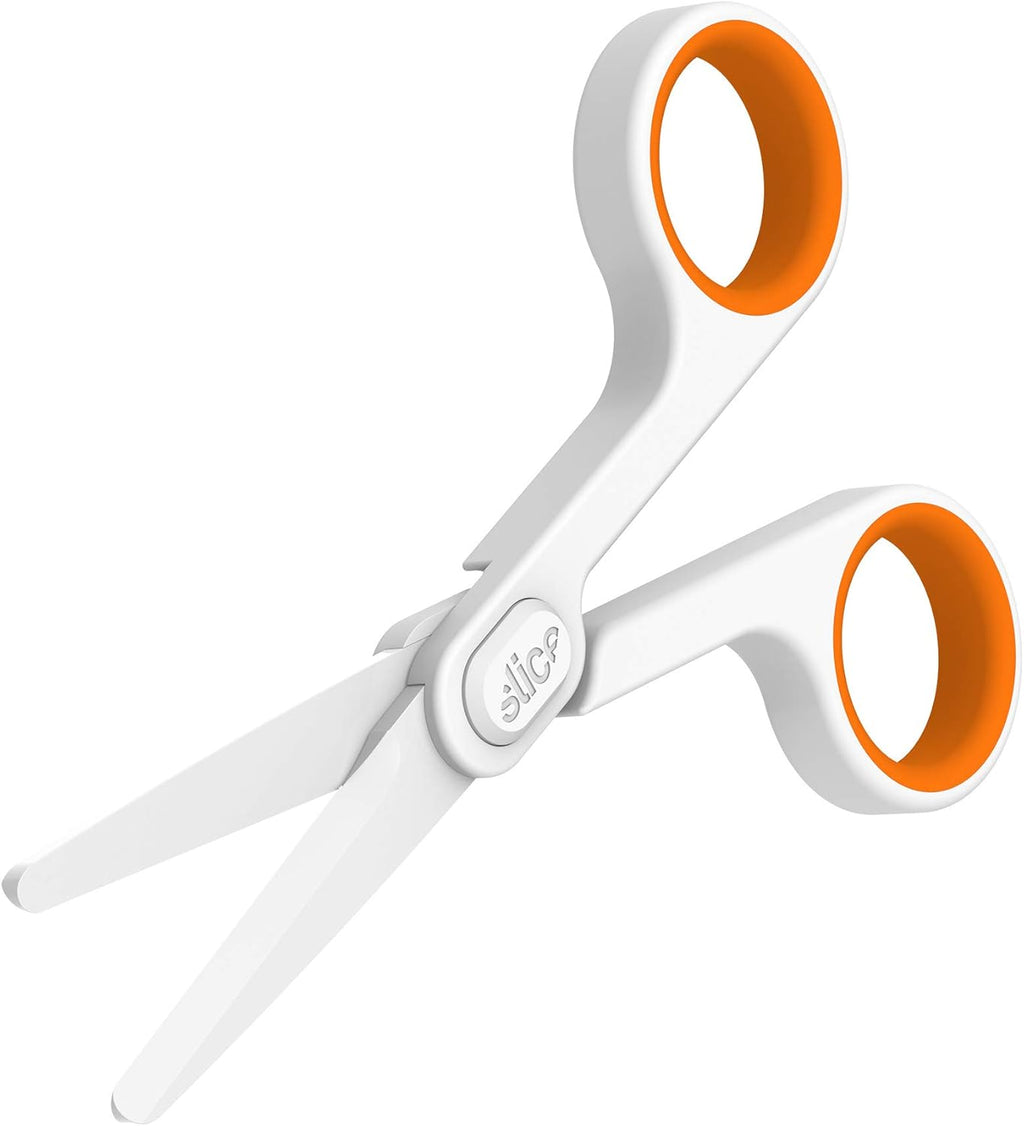 Slic 1054 Cerami Scissors Neve Rusts Finge Friendly Foo Grade BPA, Pack Rounde Tip