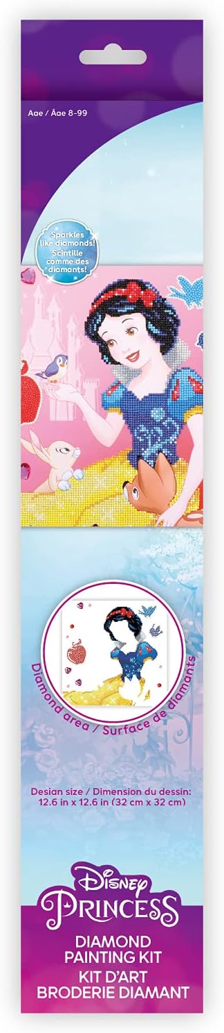 Camelo Dot Diamon Ar Ki 12.6inchX12.6inch-Disney Sno Whit Faires Multi