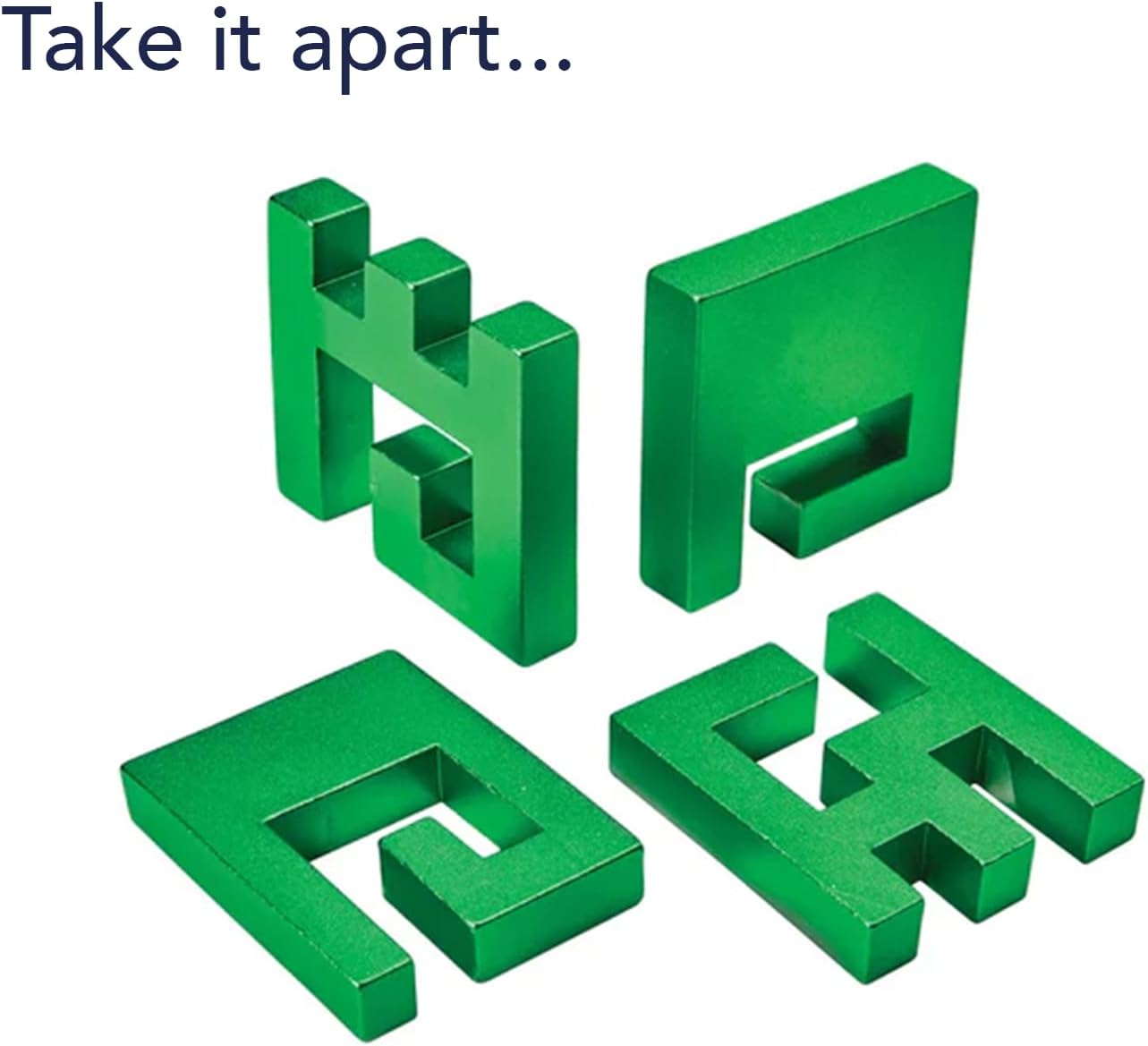 Bit an Piece Meta Brai Tease Puzzl Gree Hashta Disentanglemen Puzzle 3 Assembl Puzzle fo Adults