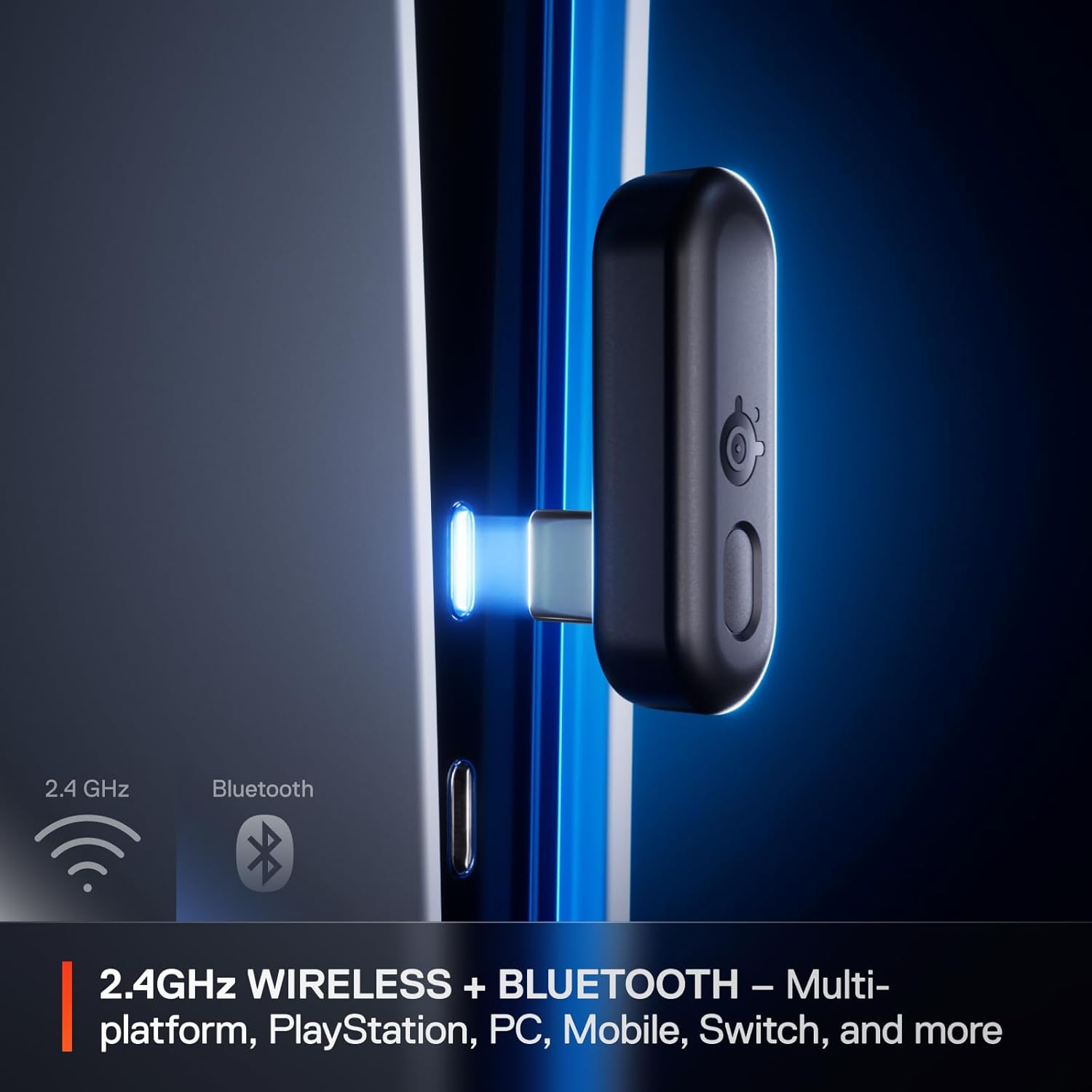 Arctis GameBuds for PlayStation/PC/Switch/Mobile ¡ª 2.4GHz + Bluetooth 5.3 Earbuds ¡ª Active Noise Cancelling ¡ª Mobile App Sound Presets ¡ª Water Resistant IP55 ¡ª 40H Battery with Qi Charging Case