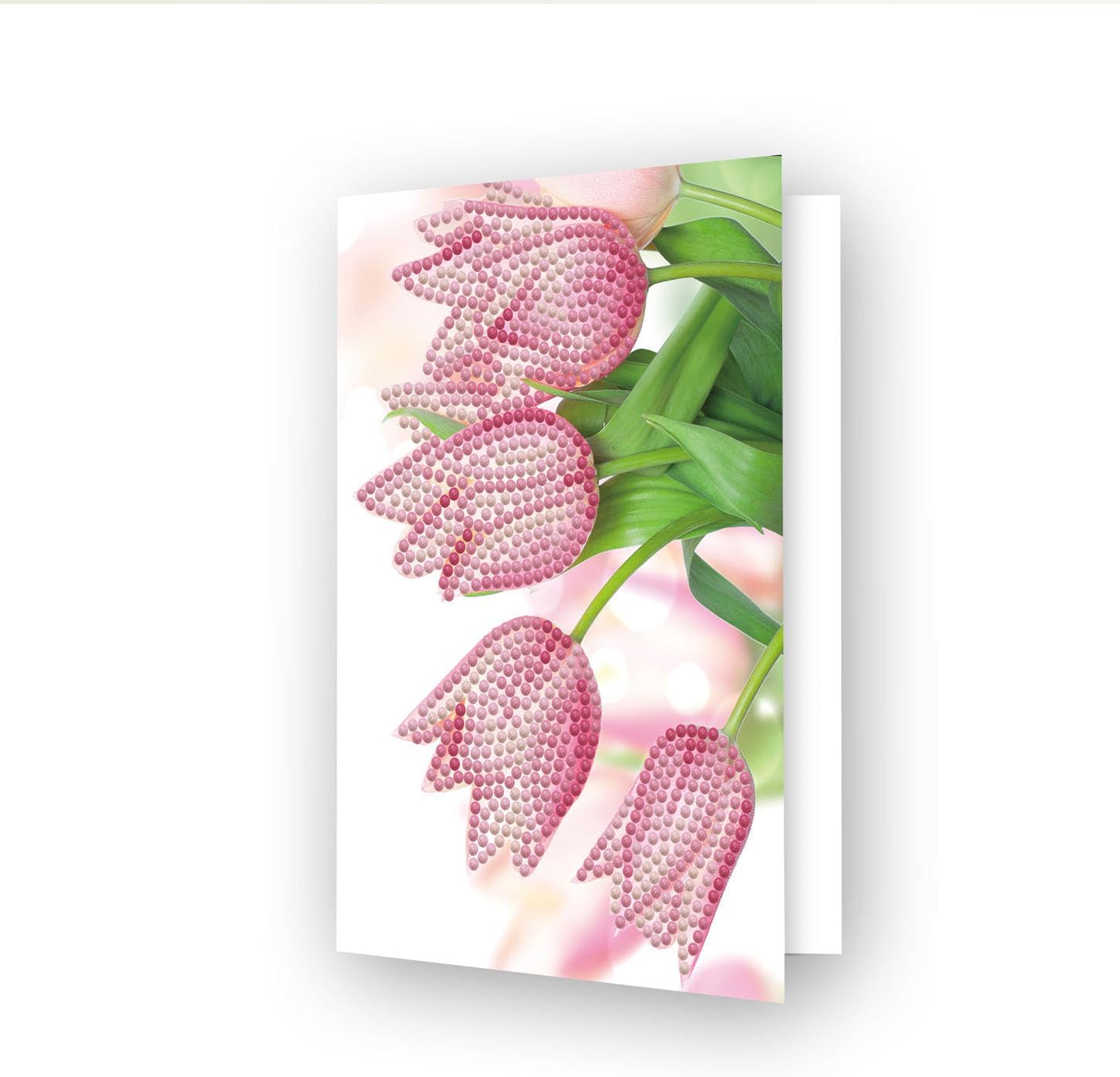 DIAMON DOT Romanti Tulip Car Diamon Paintin Kit fo Adult Diamon Ar Kit Relaxin Creativ Craf Ki wit Dot Gems