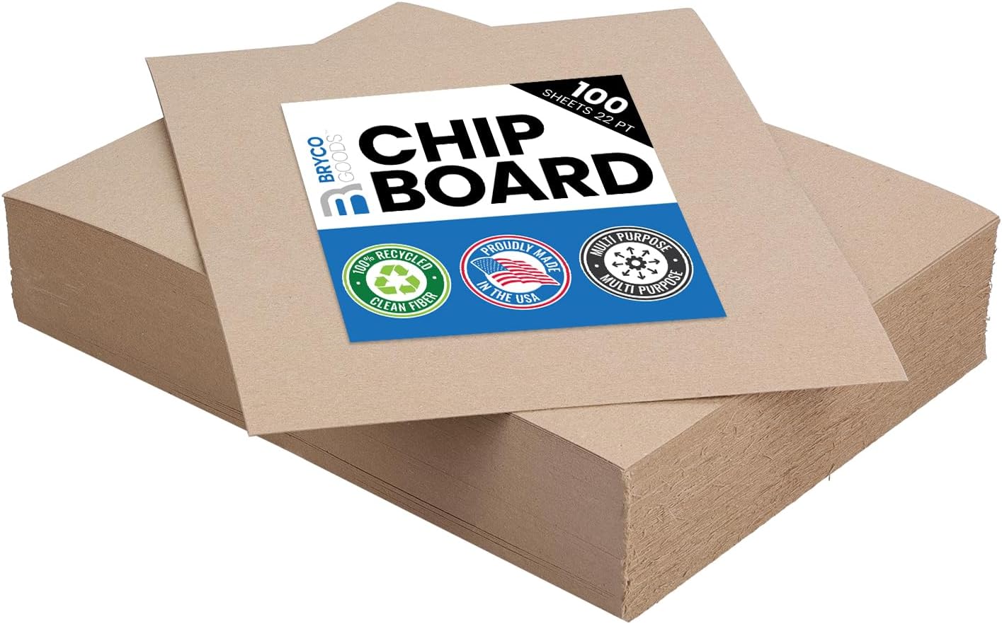 Chipboar Sheet 8.5inc 11inc 10 Sheet o 22-Poin Kraf Boar fo Crafts DI Projects an Packagin Durabl Alternativ t Cardboar Sheet an MD Board