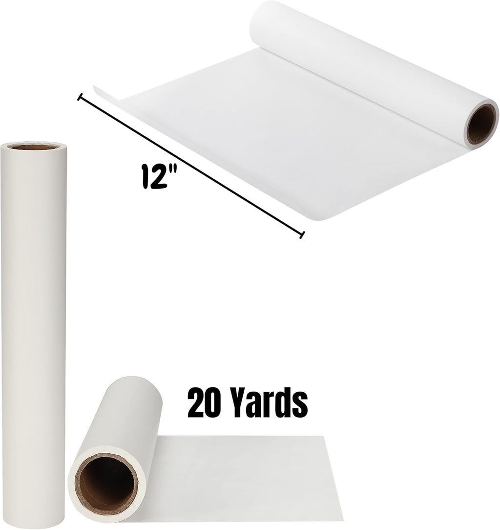 Tracin Pape Roll 12inc 2 Yards White Trac Pape fo Sewin Patterns