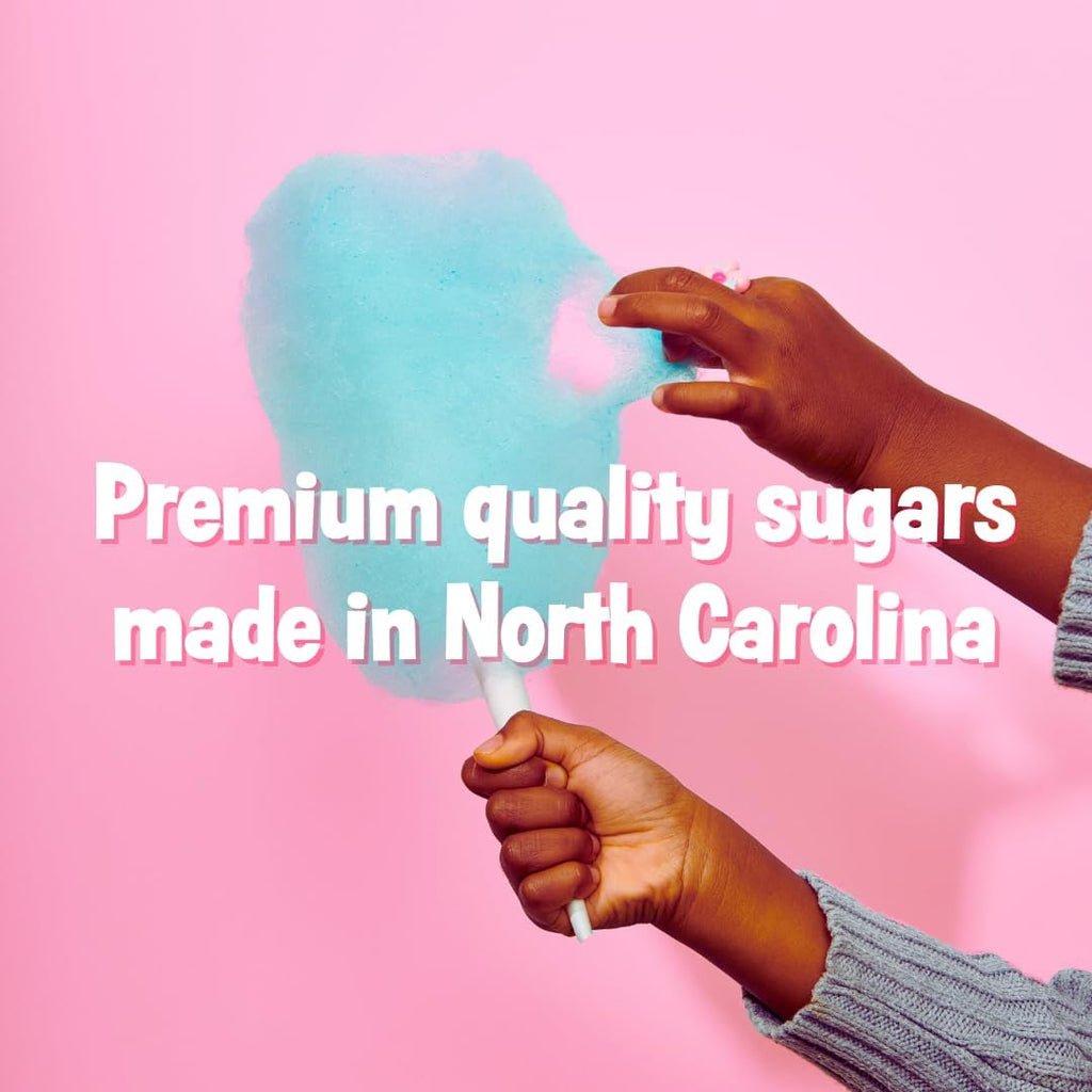 Cotton Candy Express Floss Sugar Variety Pack with 3 - 11oz Plastic Jars of Bubble Gum, Green Apple, Pina Colada Flossing Sugars. Use With Cotton Candy Express Countertop Machine