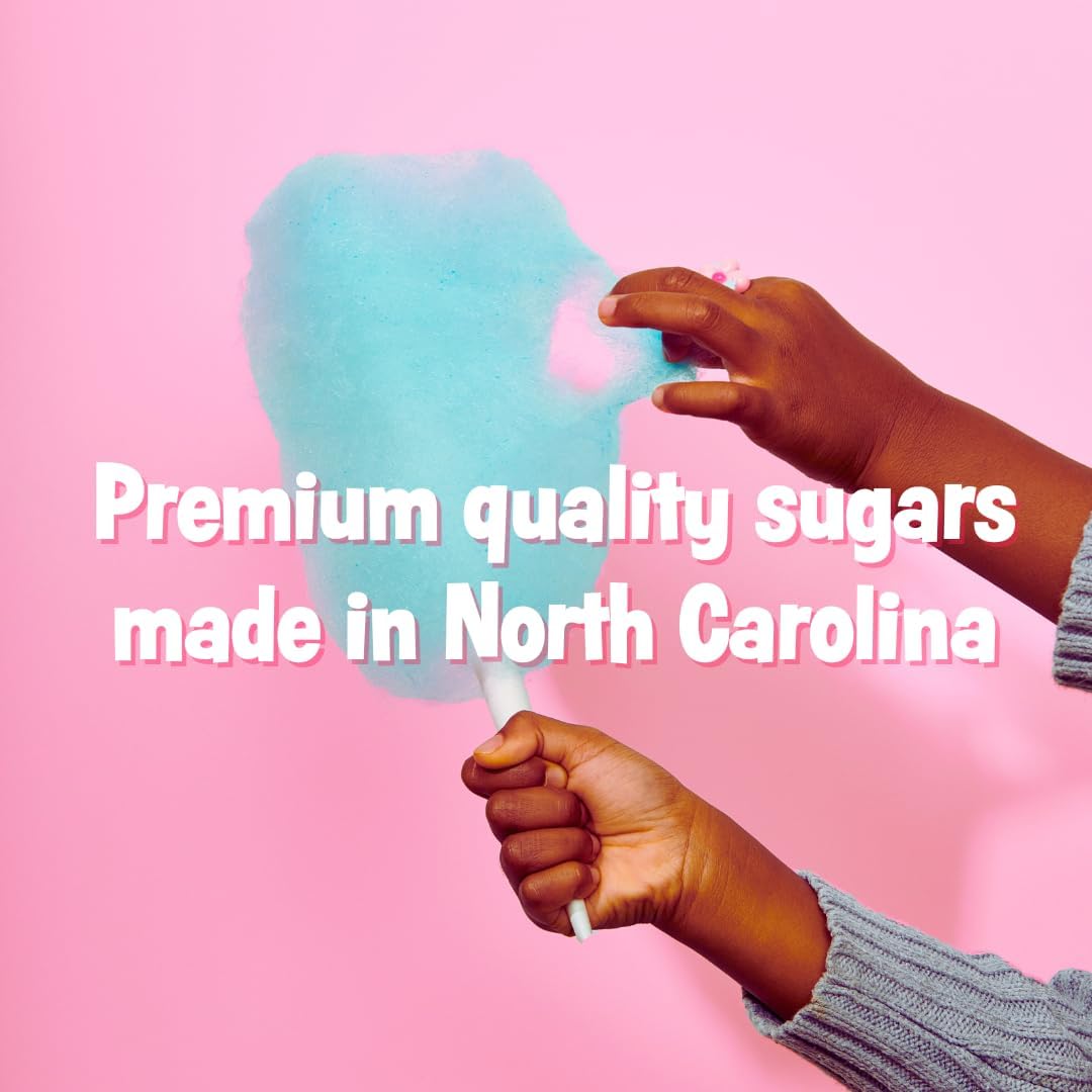 Cotton Candy Express Floss Sugar Variety Pack with 3 - 11oz Plastic Jars of Bubble Gum, Green Apple, Pina Colada Flossing Sugars. Use With Cotton Candy Express Countertop Machine