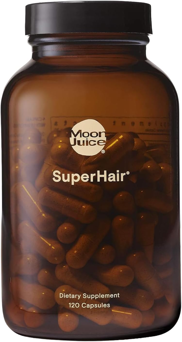 Moo Juic SuperHai Hai Growt Vitamin fo Wome Me wit Bioti Sa Palmett Clinica Strengt Multivitami Hai Supplemen fo Healthier Stronger Thicke Hair 12 Capsule 3 Servings