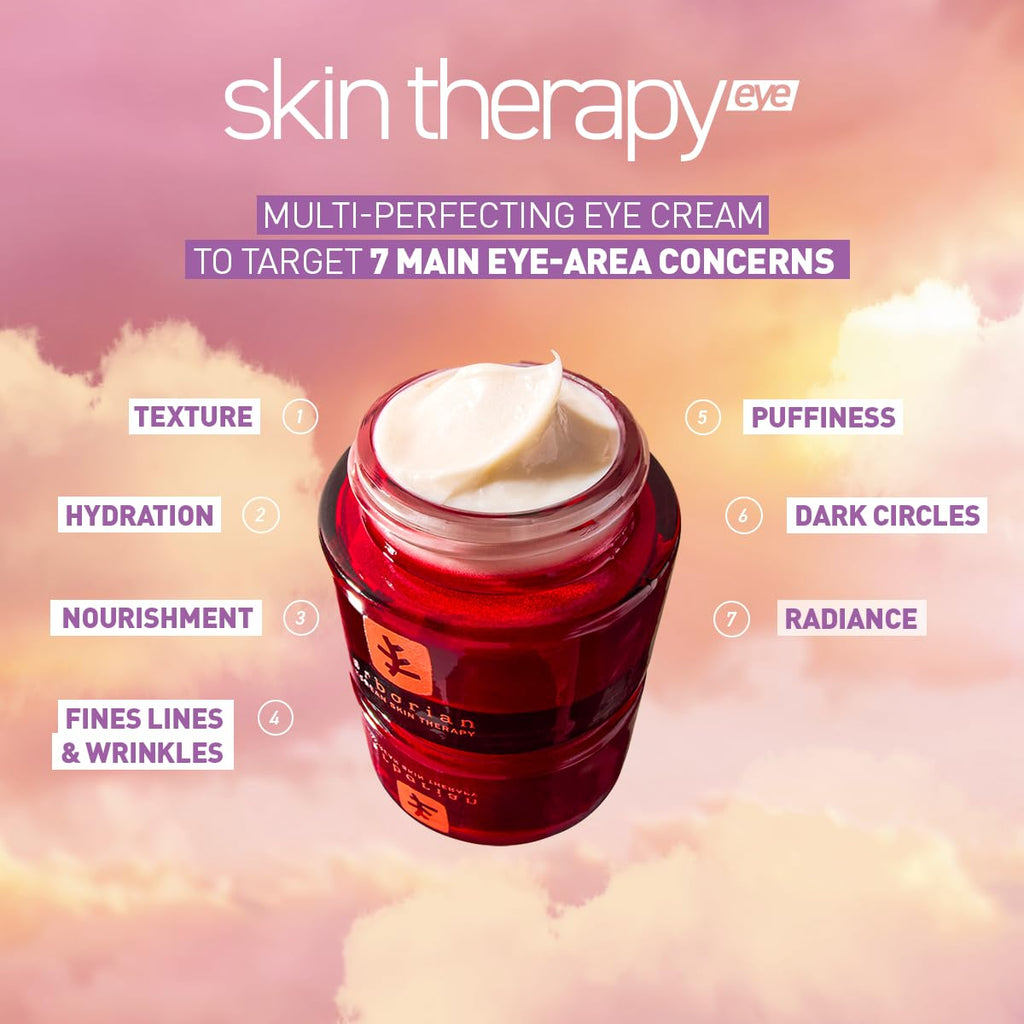 Erboria Ski Therap Ey Cream Multi-Perfectin Anti-Aging Illuminates De-Puffs Firms Hydrate Wit Caffiene Lightweight Korea Skincare 15mL
