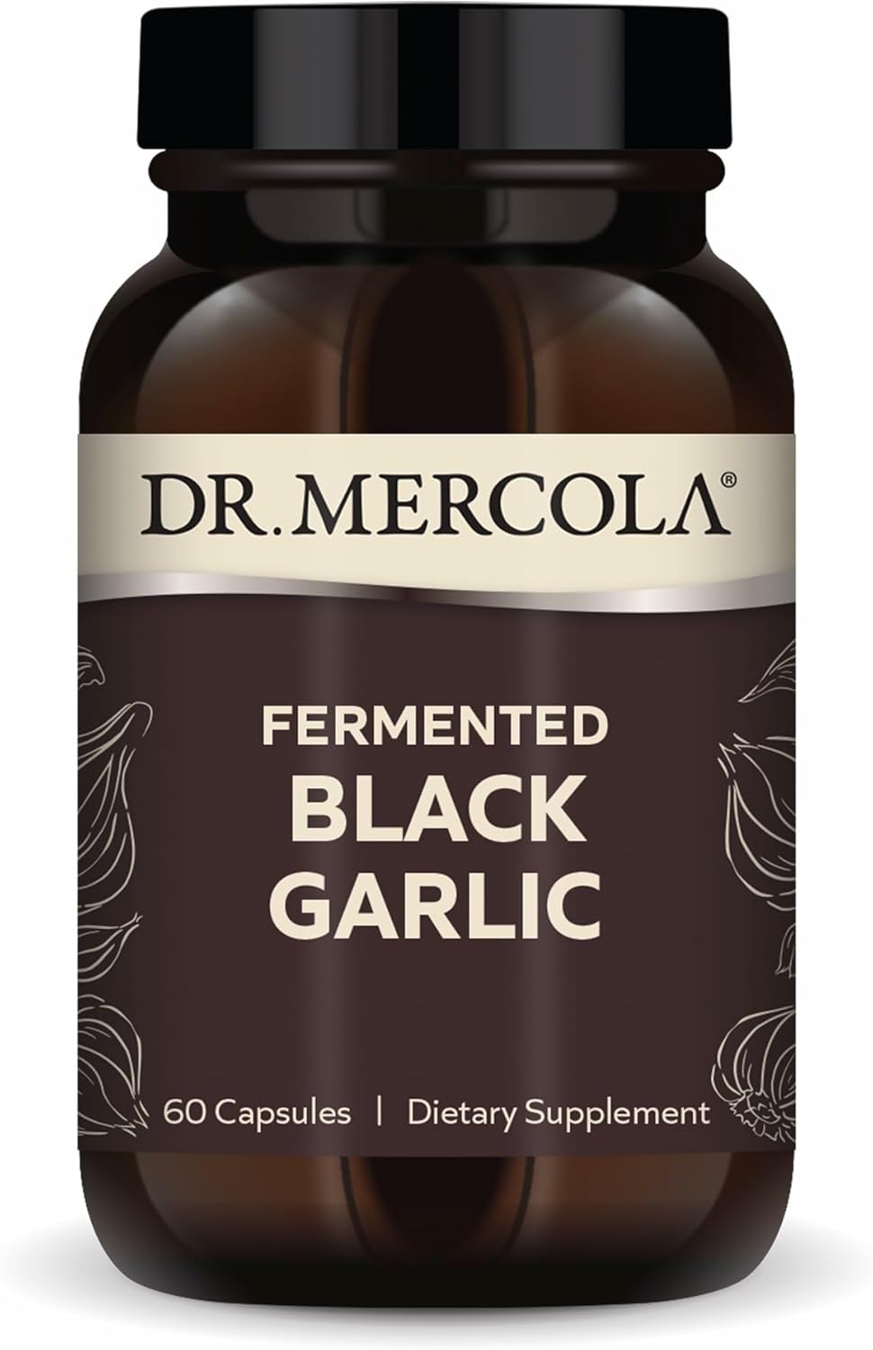Dr Mercol Fermente Blac Garli Antioxidan Supplemen fo Immune Cellula Hear Healt Suppor Include S-Allyl-Cystein Non-GMO Gluten-Fre Soy-Fre 6 Capsule (3 Servings)