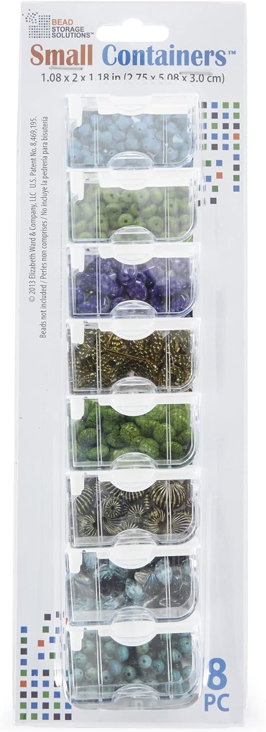 Bea Storag Solution Plasti Stackabl Organize Tra Bundl wit Li an 4 Siz Smal Container fo Bead an Craf Supplies