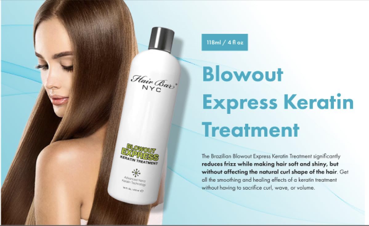 Hai Ba NY Brazilia Blowou Expres Kerati Treatmen Quic Kerati Spray Ant Frizz Smoothing Lon Lasting Salo Product 118m / floz