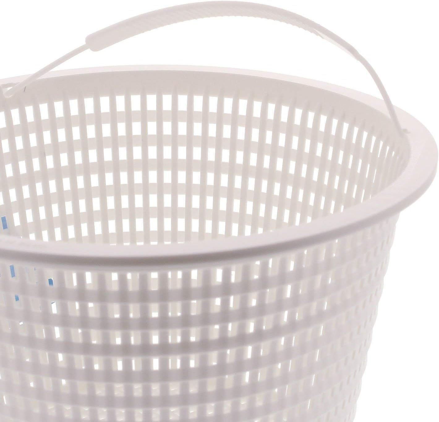 U.S. Pool Supply Swimming Pool Plastic Skimmer Replacement Basket (Set of 2) - Skimmer Basket for Inground Pool, Skim Filter Remove Leaves and Debris - 8inch Top, 5.5inch Bottom, 5inch Deep - Not Weighted