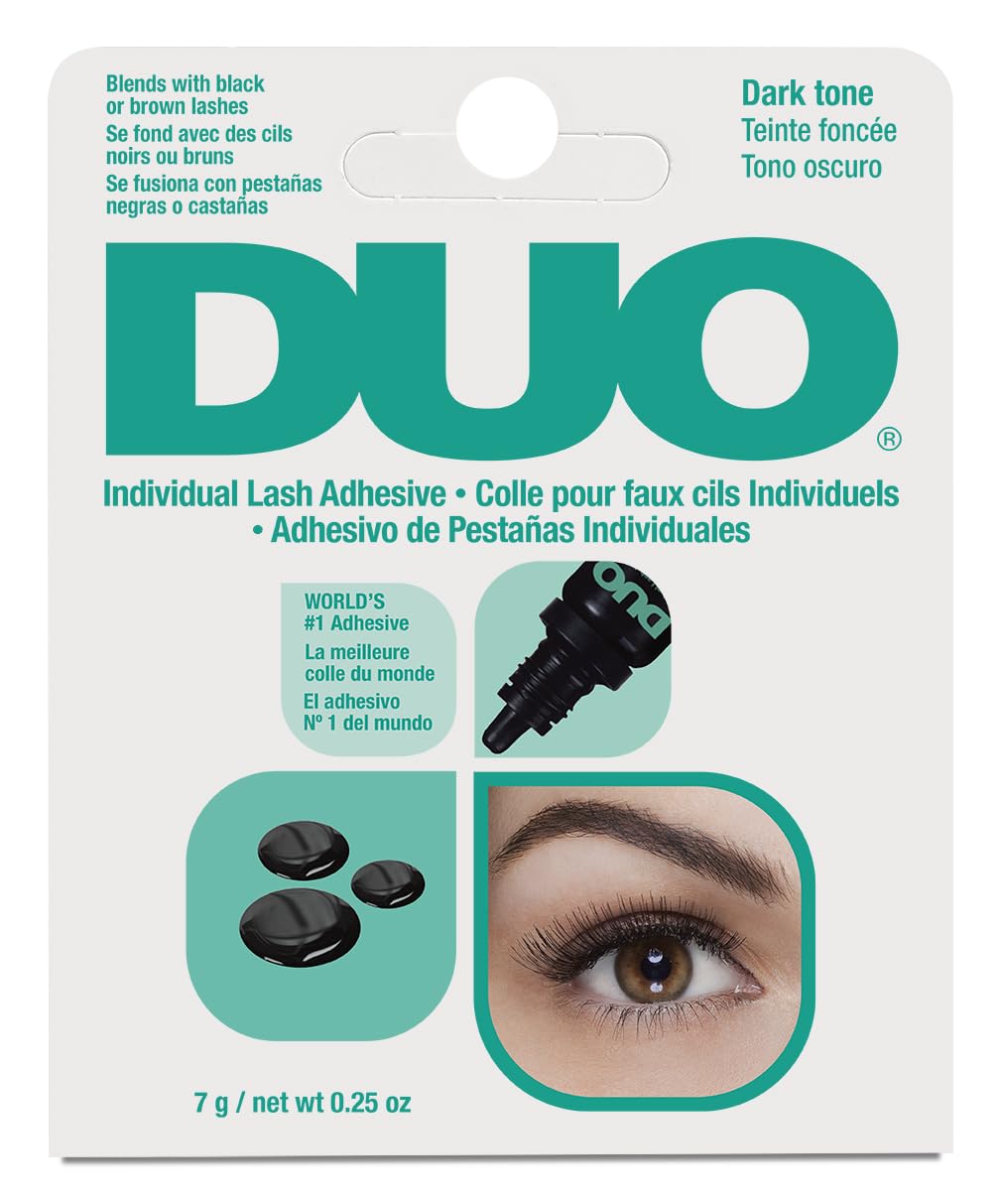 DUO Individual Lash Adhesive, for False Individual Lashes, Dark, 0.25 oz, 1-Pack