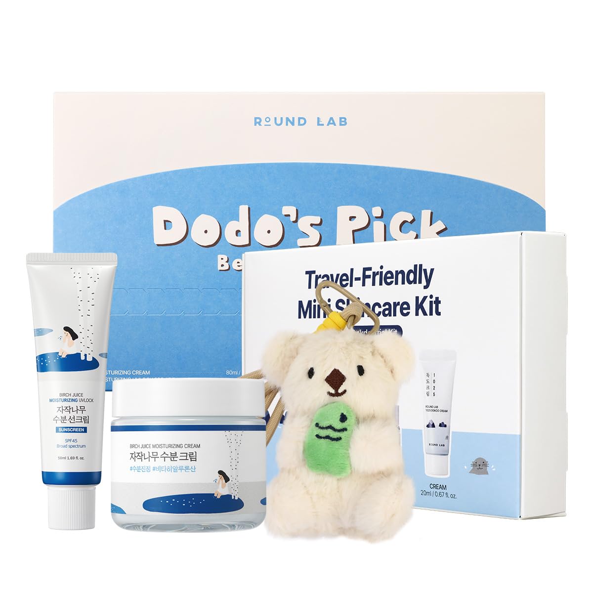 ROUN LA Bes Sellin Kit Dokd Hydratin Tria Ki Birc Juic Sunscree Birc Juic Moisturizin Crea 2. F Oz Korea Ski Car Set Holida Gif Set Stockin Stuffers Amazo Exclusive