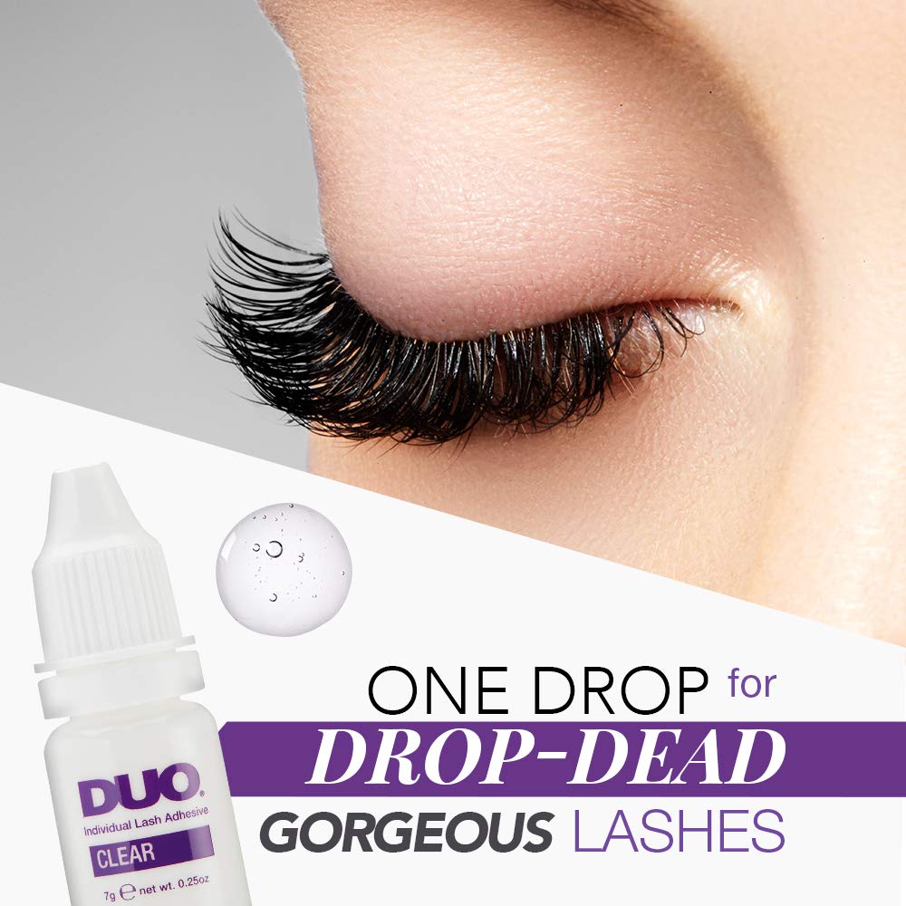 DUO Individual Lash Adhesive, for False Individual Lashes, Dark, 0.25 oz, 1-Pack