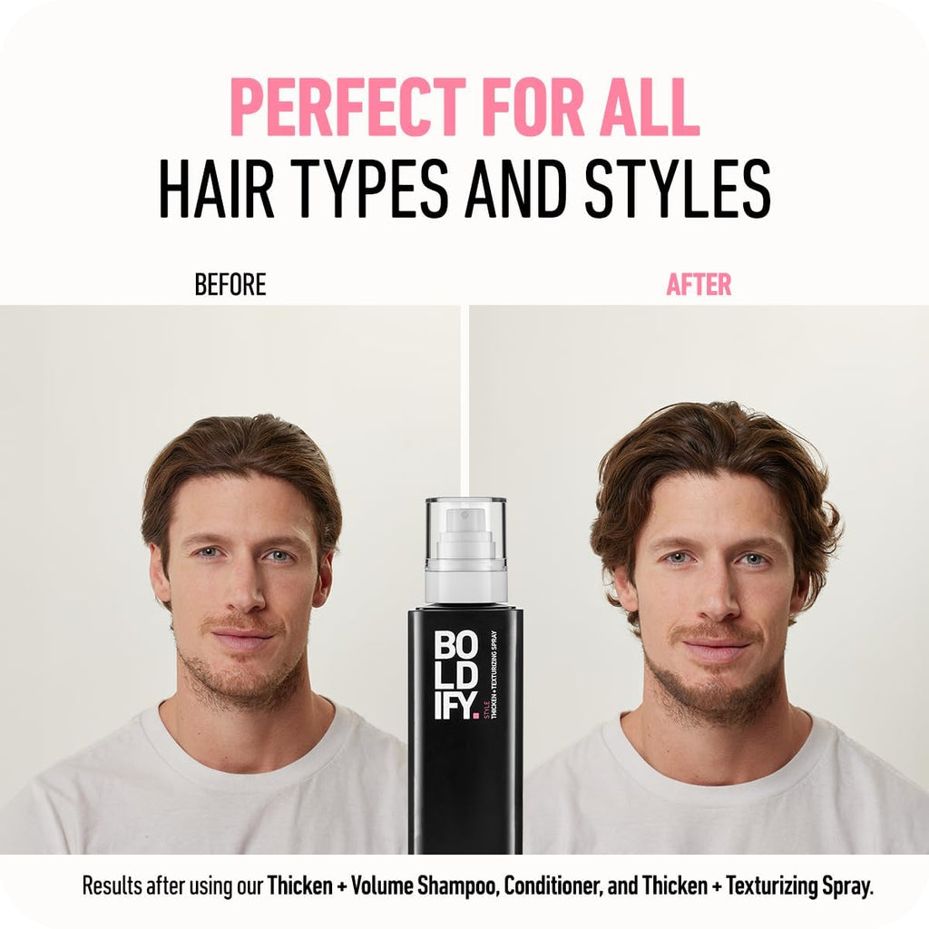 Boldif Hai Thickenin Spra Volum Booste Stylist-Recommende Textur Spra fo Hai Wome Me 8oz