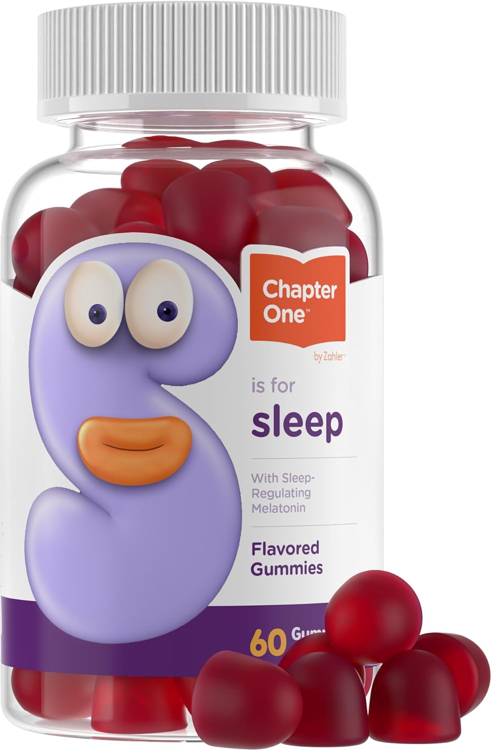'- Chapter One Sleep Melatonin Gummies for Kids Adults (60 Flavored Gummies) 2.5 mg - Natural Kids Melatonin Gummy for Sleeping
