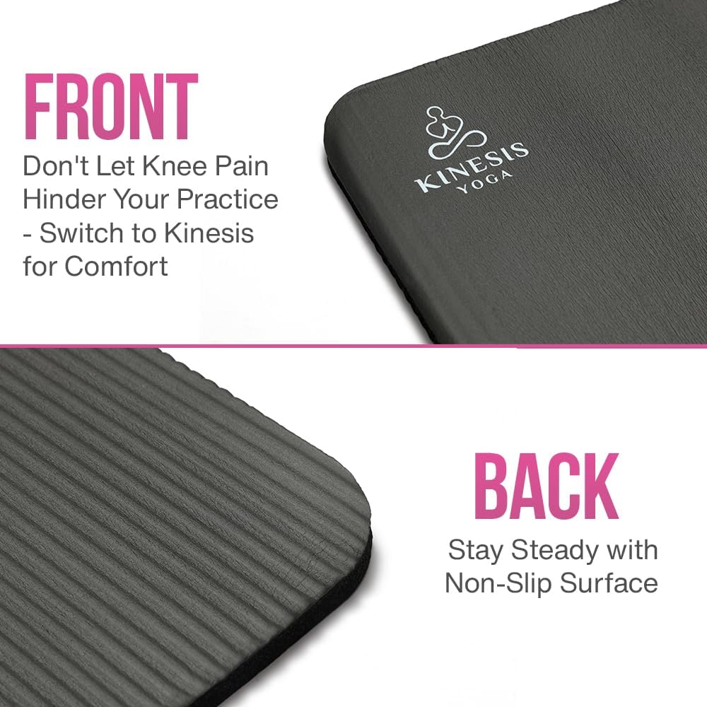 Kne Pa Cushio Extr Thic inc (25mm fo Pai Fre Yog Include Breathabl Mes Ba fo Eas Trave an Storag (Doe No Includ Yog Mat)
