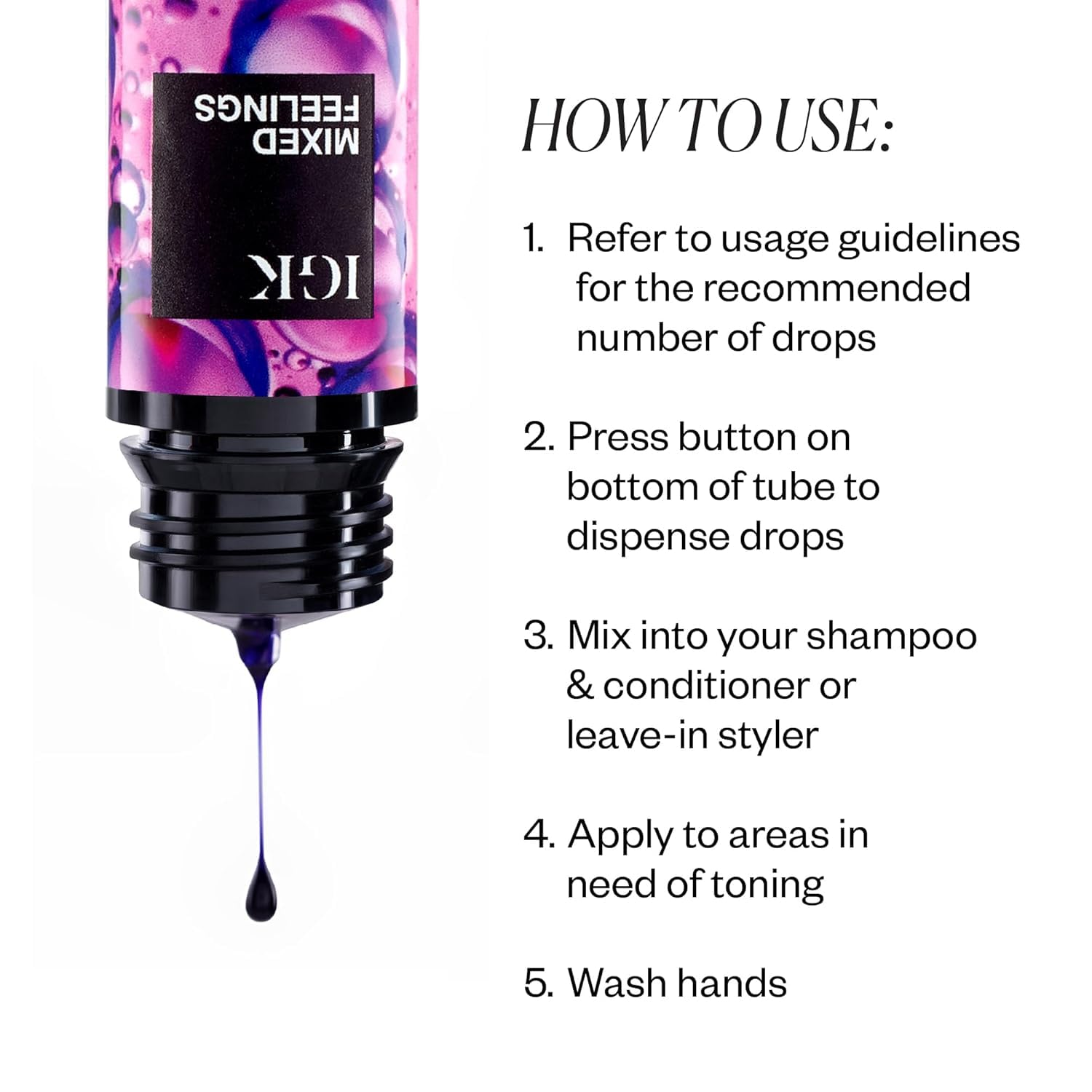 IG Mistres Hydratin Hai Bal Mixe Feeling Leave-I Blond Tonin Drop Ton Brass Hair Nourish Figh Friz  o  oz