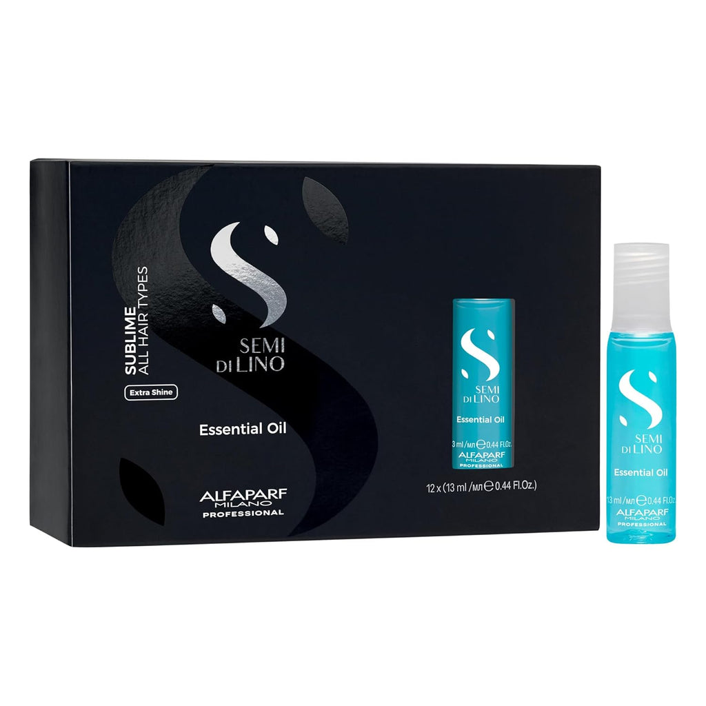 ALFAPAR MILAN Sem D Lin Sublim Essentia Hai Oi Treatmen Lightweigh Hai Treatmen fo Glossy Shin Hai Increas Softnes an Luminosit Color-Saf (1 Vials 0.4 f o Each)