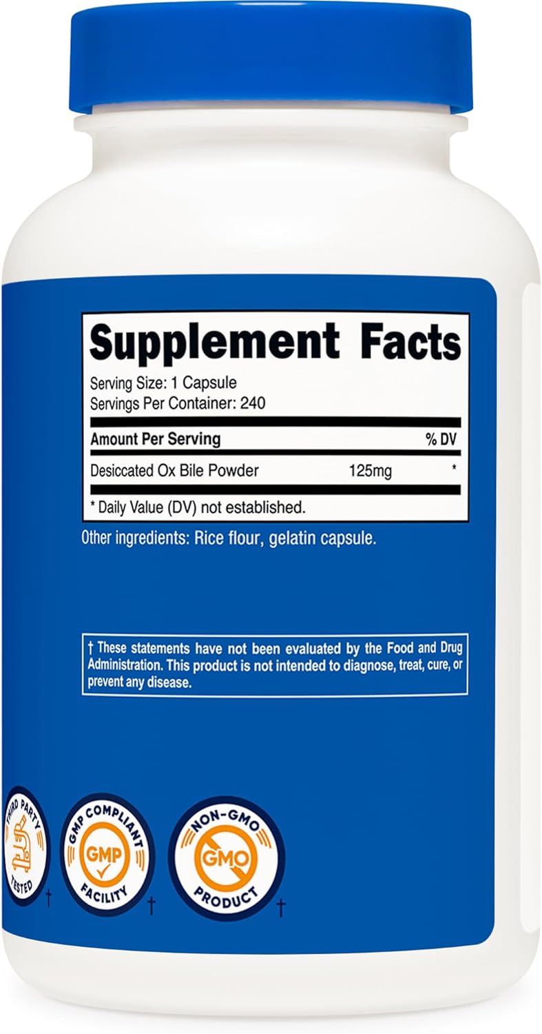 Nutricos O Bil Capsule 125mg 24 Capsule Non-GMO