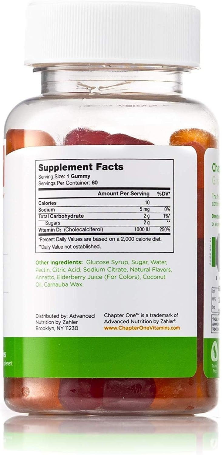 Zahle Chapte On Vitami D 100 I Gummie fo Kid Adult (6 Count Certifie Kosher Mad i USA