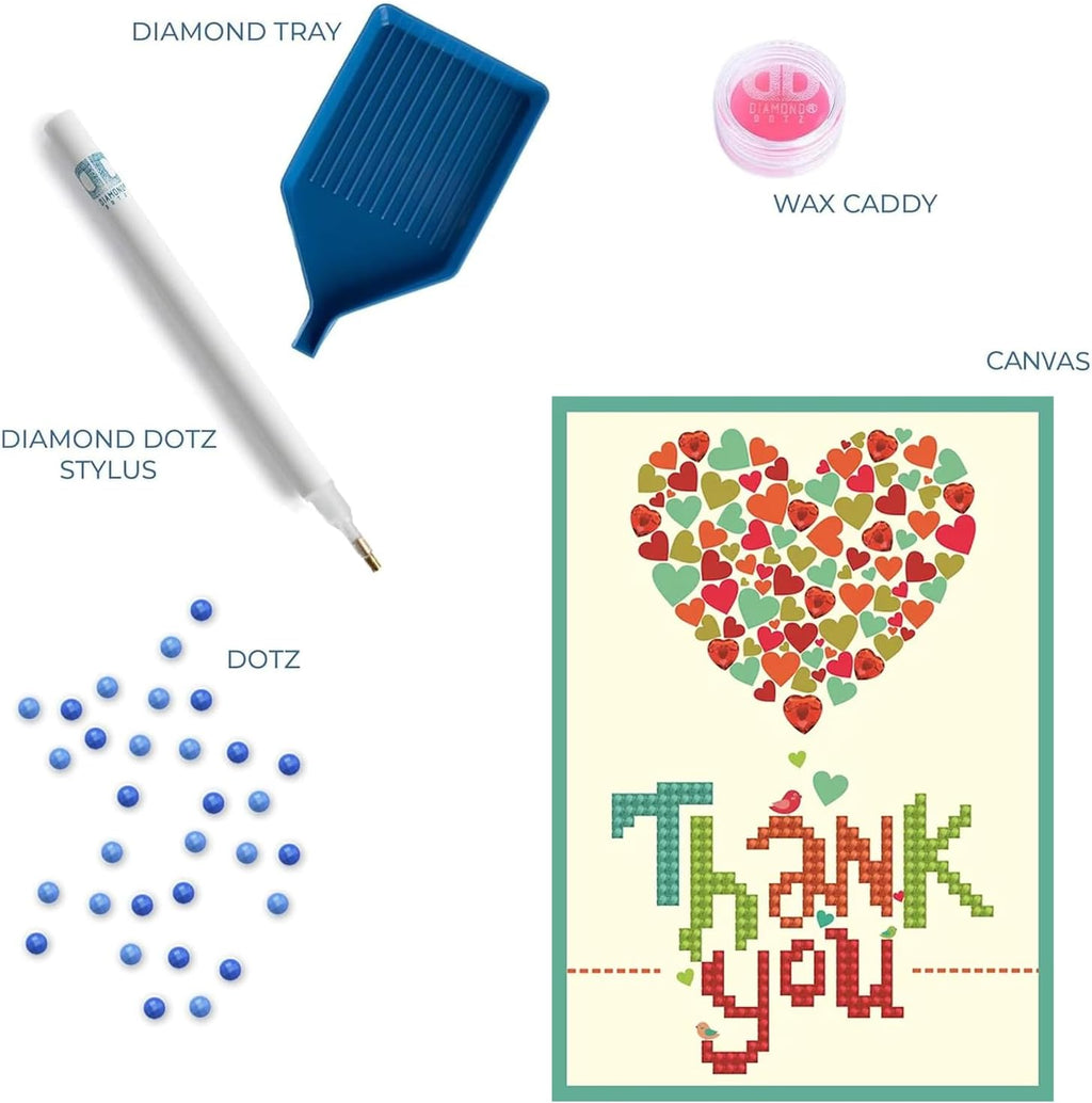 DIAMON DOT Than Yo Hear Diamon Ar Cards Handmad Diamon Paintin Card Kit Handmad Greetin Card Kit fo Than Yo Note an Specia Occasions