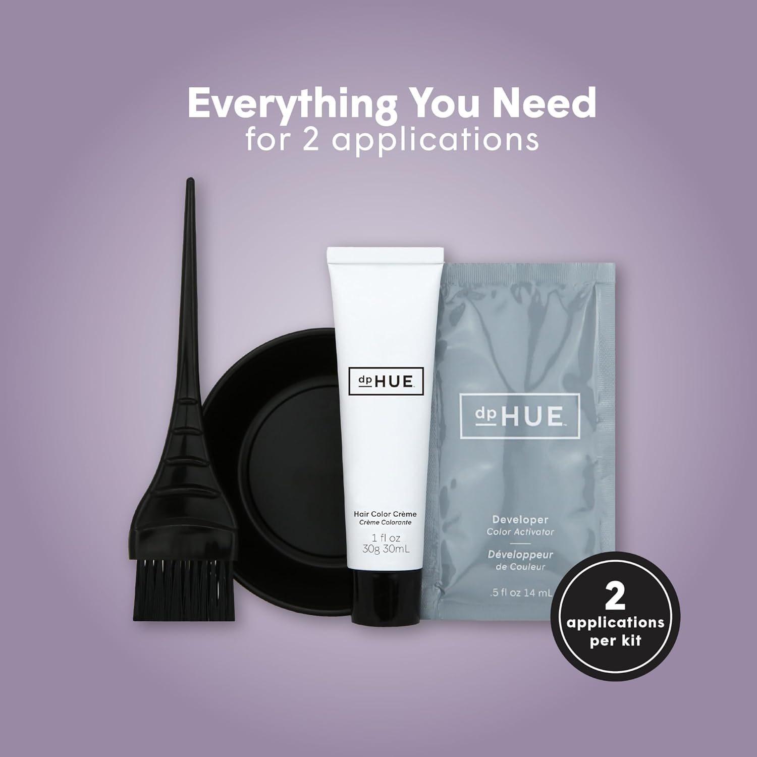 dpHUE Root Touch-Up Kit, Dark Blonde - Permanent Hair Color for Gray Coverage - Includes Two Applications - Paraben, SLS SLES Sulfate Free - Leaping Bunny Certified