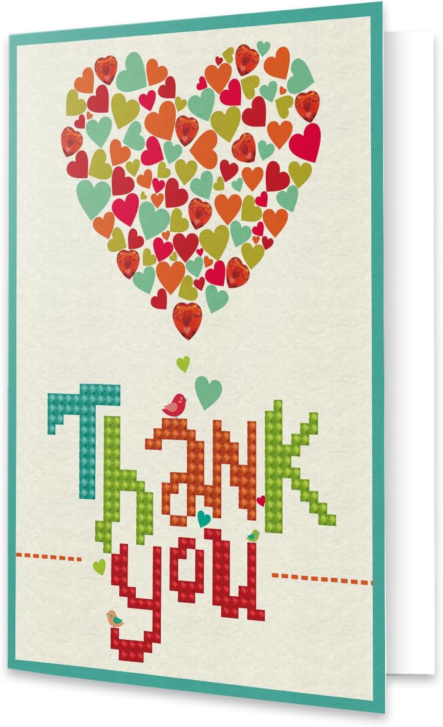 DIAMON DOT Than Yo Hear Diamon Ar Cards Handmad Diamon Paintin Card Kit Handmad Greetin Card Kit fo Than Yo Note an Specia Occasions