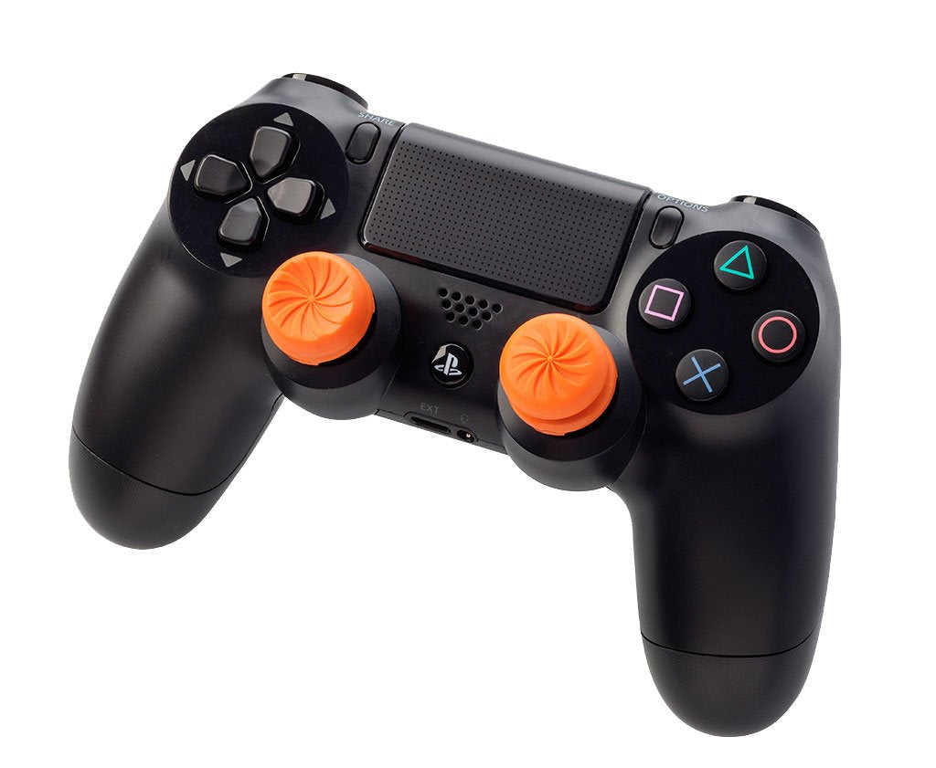 KontrolFree FP Free Vorte fo PlayStatio (PS4 an PlayStatio (PS5 Controlle Performanc Thumbstick  High-Ris Convex Mid-Ris Concav Orange