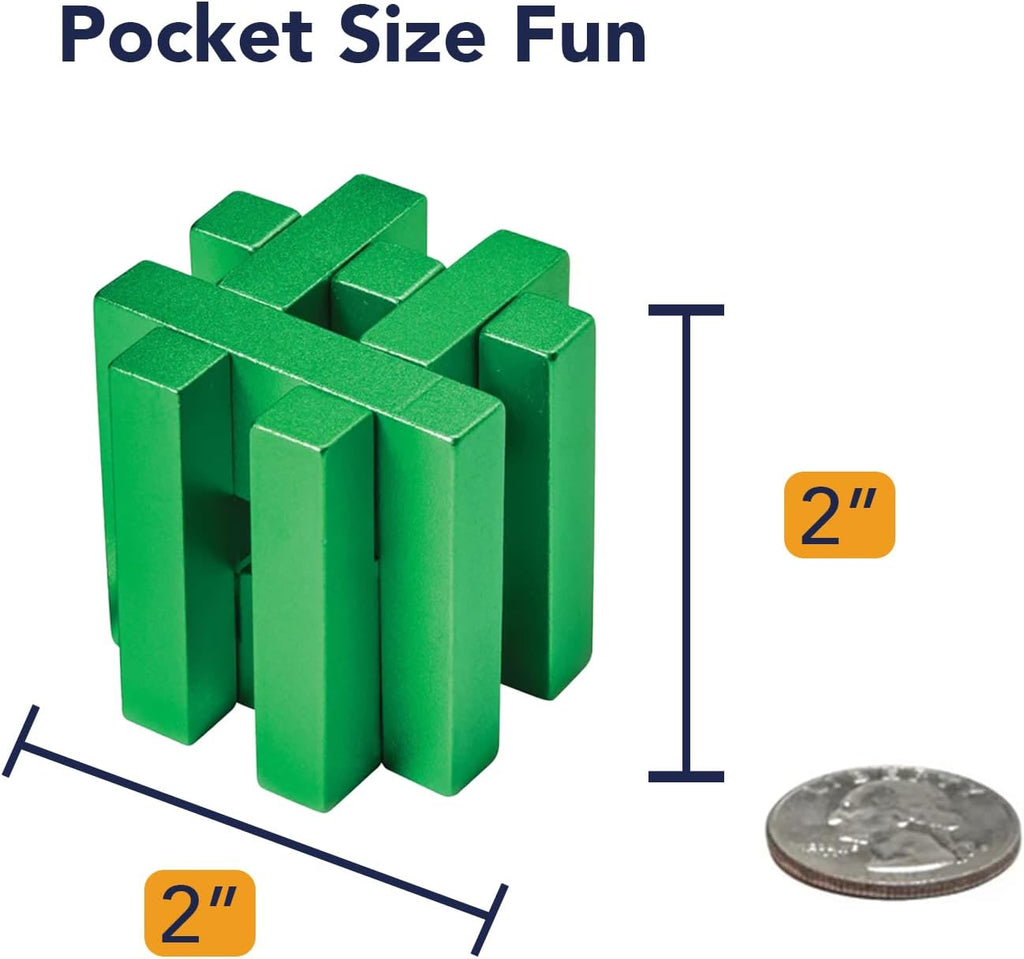 Bit an Piece Meta Brai Tease Puzzl Gree Hashta Disentanglemen Puzzle 3 Assembl Puzzle fo Adults