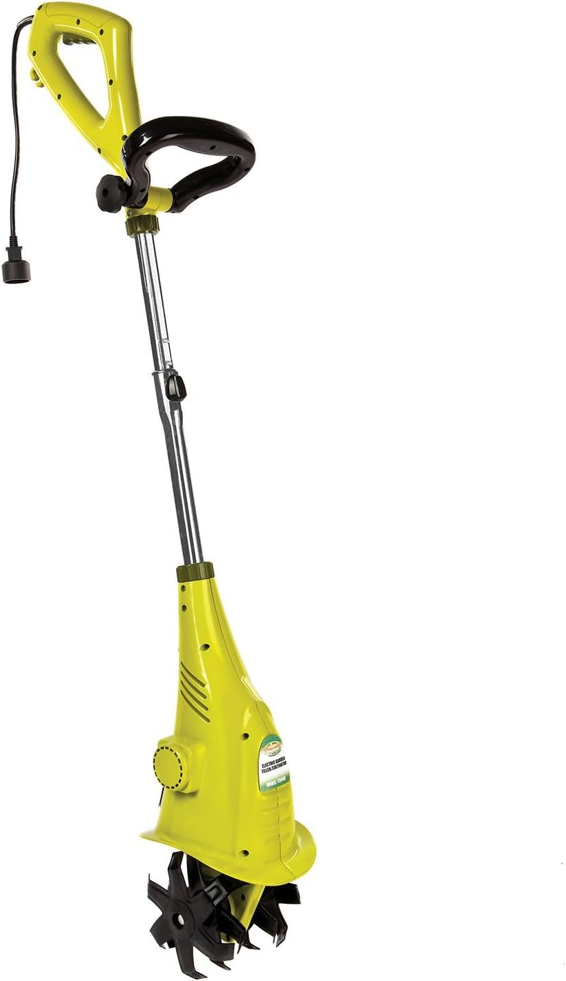 Su Jo Corde Electri Garde Cultivato wit Stee Blades 6.3-Inc Wid Path 2.5-Am Moto Heavy-Dut Cultivatin Machin fo Soi Prep Law Garde Maintenance TJ599E