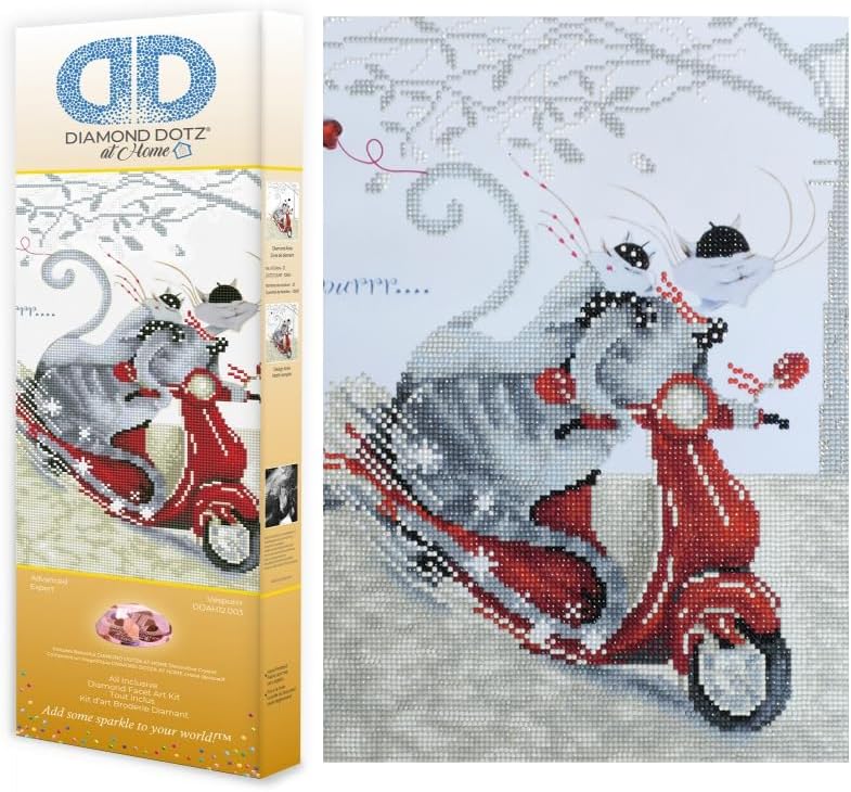 DIAMON DOT a Hom Vespurrr Partia Drill Roun Dotz Diamon Paintin Kits Diamon Ar Kit fo Adults Ge Art Diamon Art 16.5inchx16.5inch