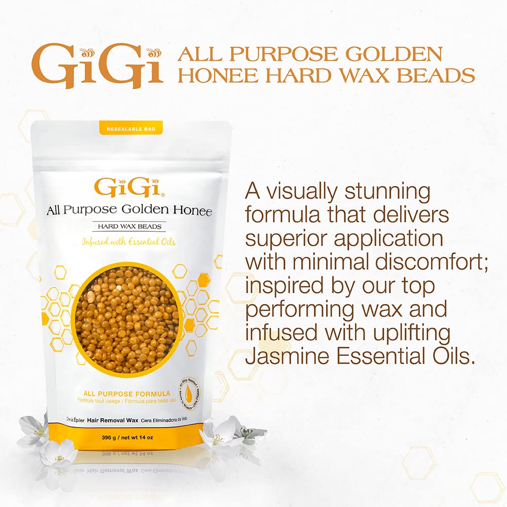 GiG Har Wa Beads Golde Hone Al Purpos Hai Remova Wax n stri needed 1 oz